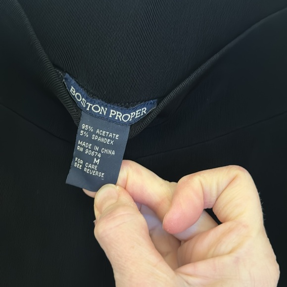 Boston Proper long sleeve top and pants. Stretchy. Size Medium black - Picture 5 of 5